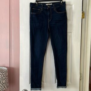 Levi’s high rise super skinny.
